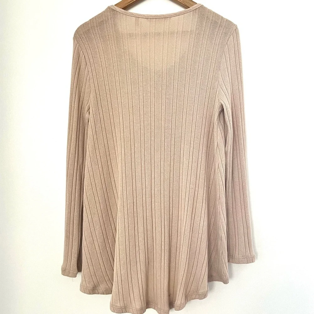 SOFT SURROUNDINGS | Beige Long sleeve knit sweater top